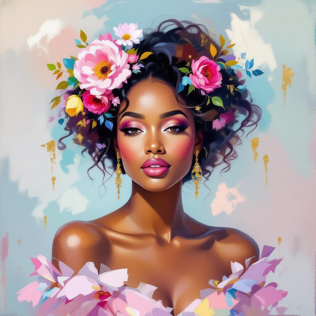 Modern Impressionistic Painting in Nollywood Style