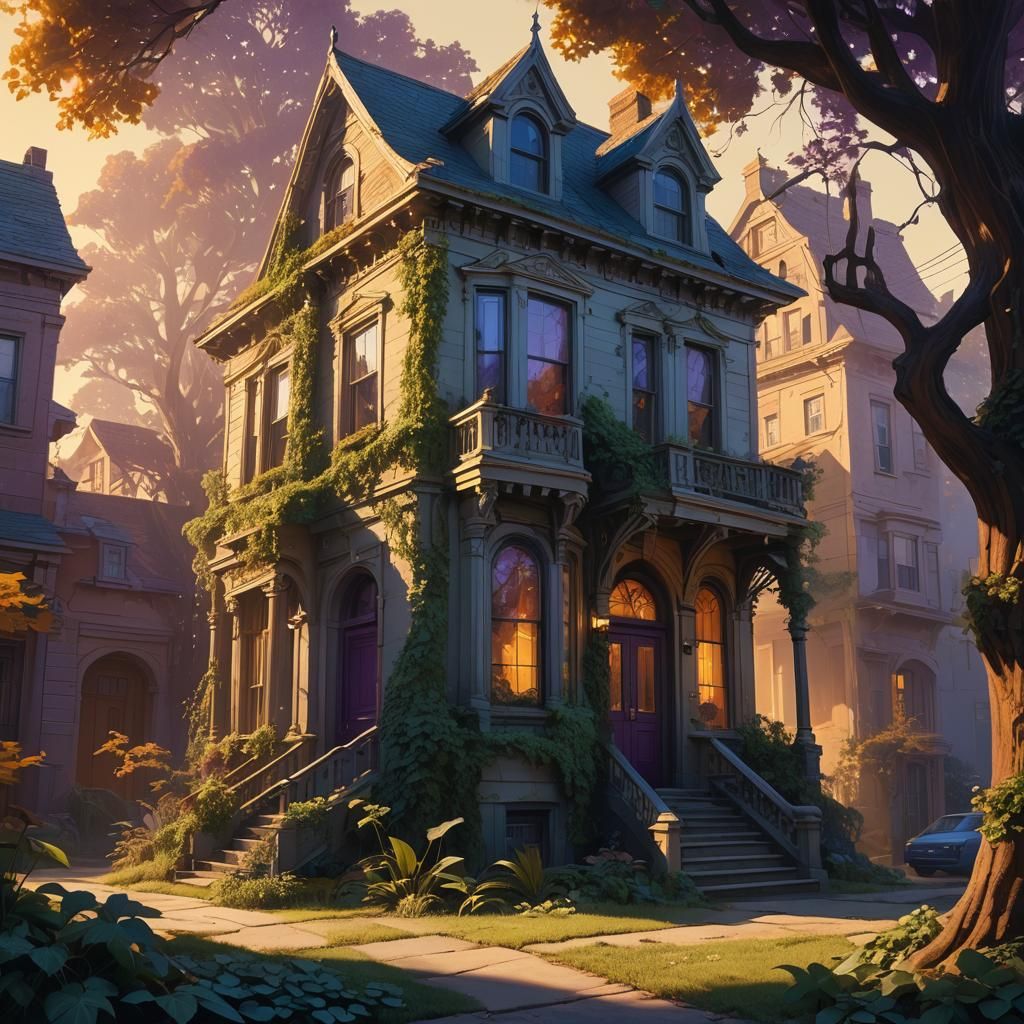 Old House Surrounded by Dreams: Fantasy Concept Art