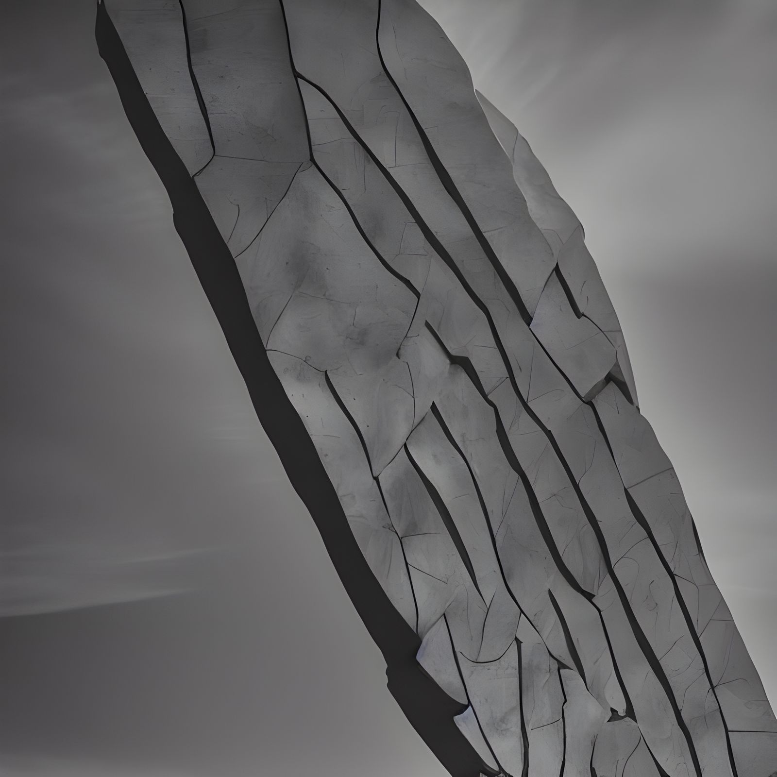 Surreal Landscape: Wheat Fields and Steel Sky
