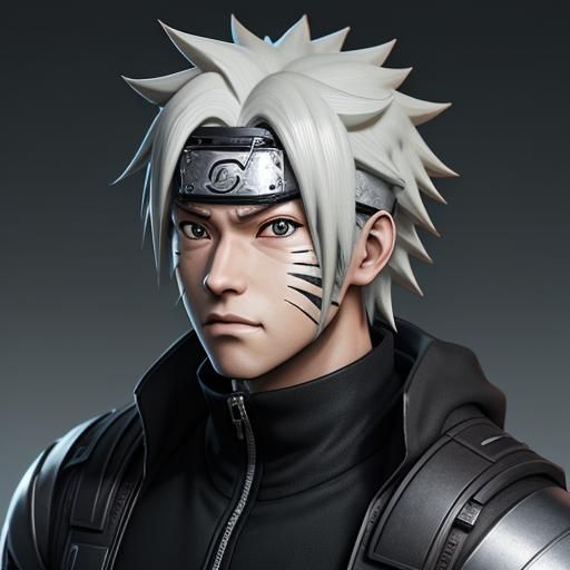 Detailed 3D Anime Art of Naruto