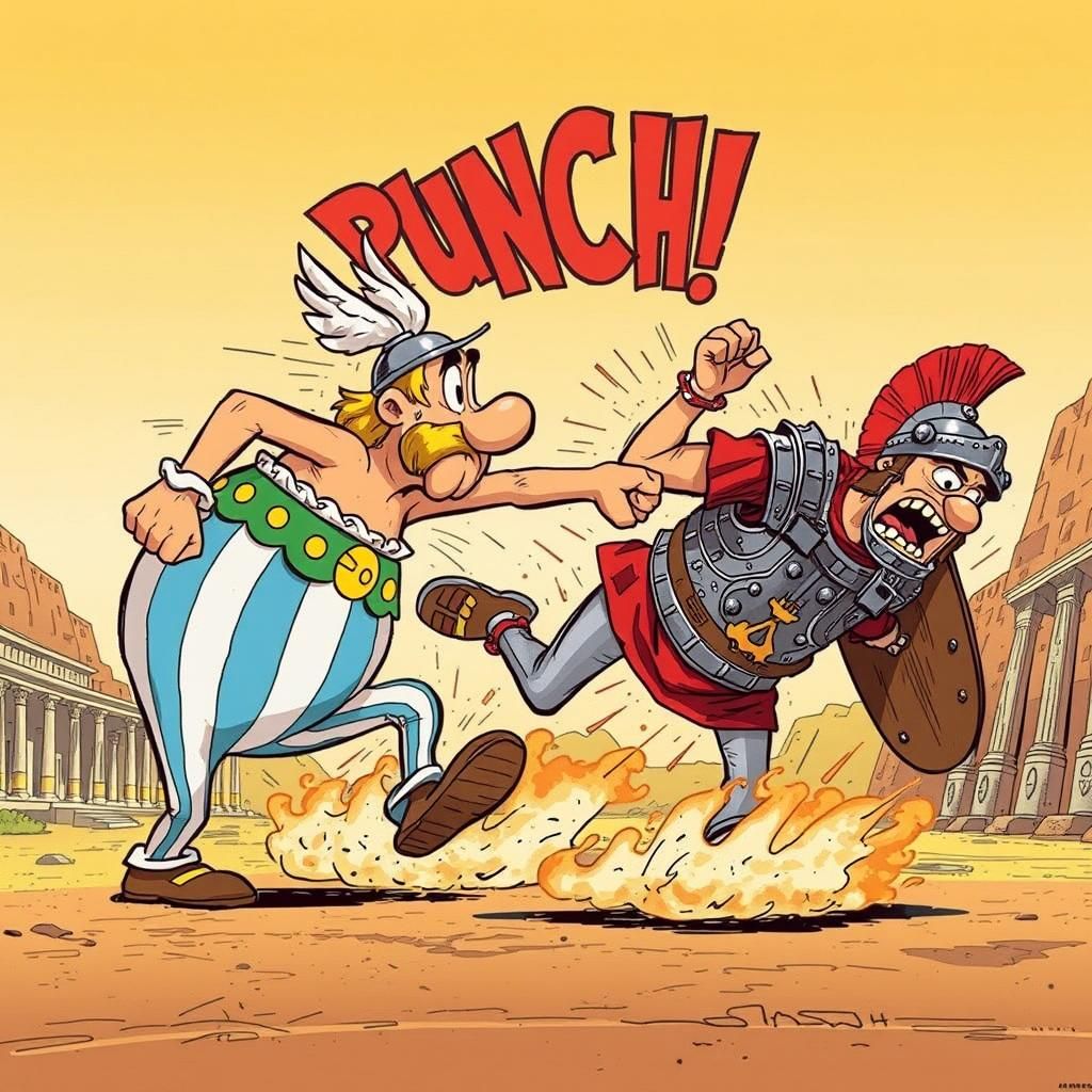 Onomatopoeia ( Asterix or Obelix ? 😂 Punch )