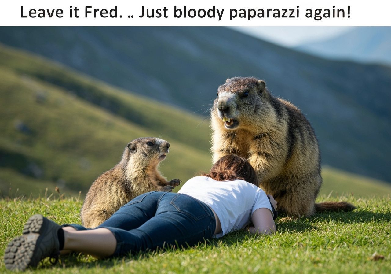 Photographer Captures Angry Marmots in Stunning Landscape
