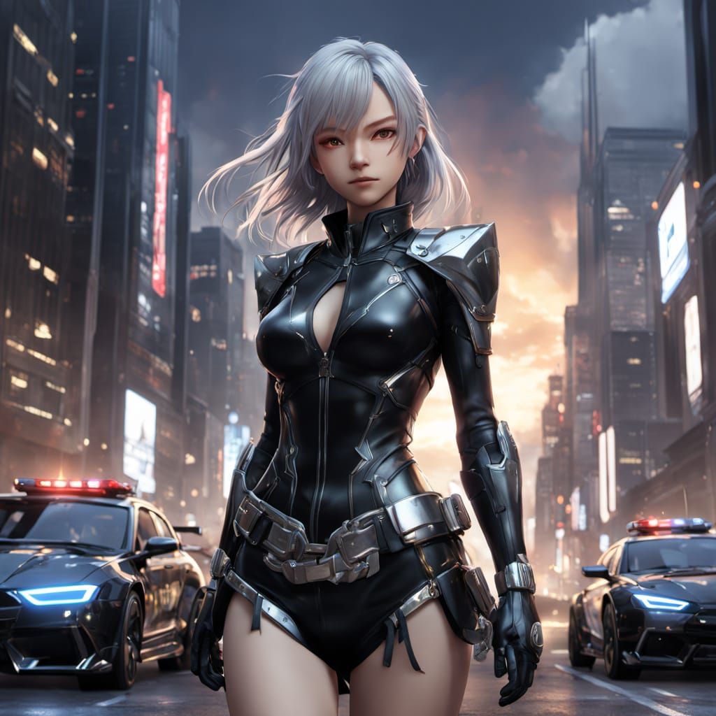 Supervillain Destroys New York in 3D Anime Art