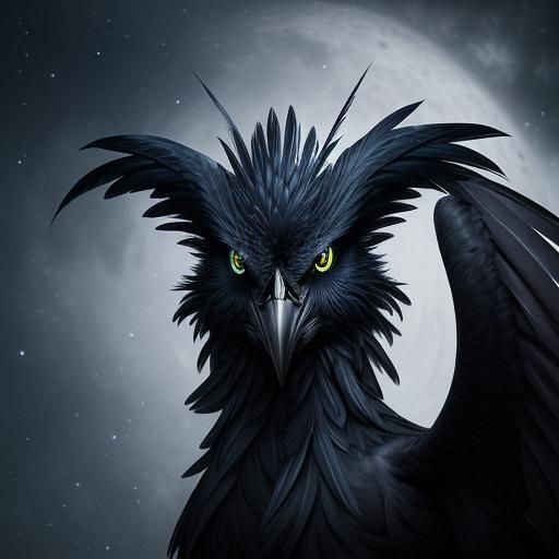 Dark Fantasy Creature in Midnight Blues