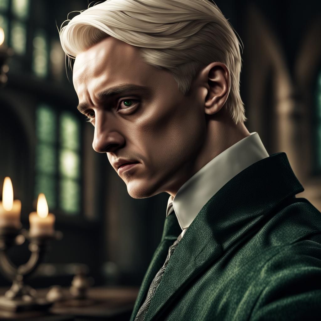 Hyperrealistic Portrait of Draco Malfoy