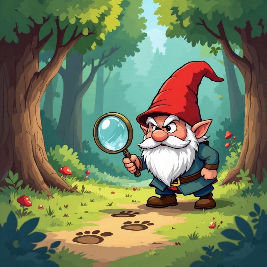Gnome Detective on the Case: Cartoon Adventure