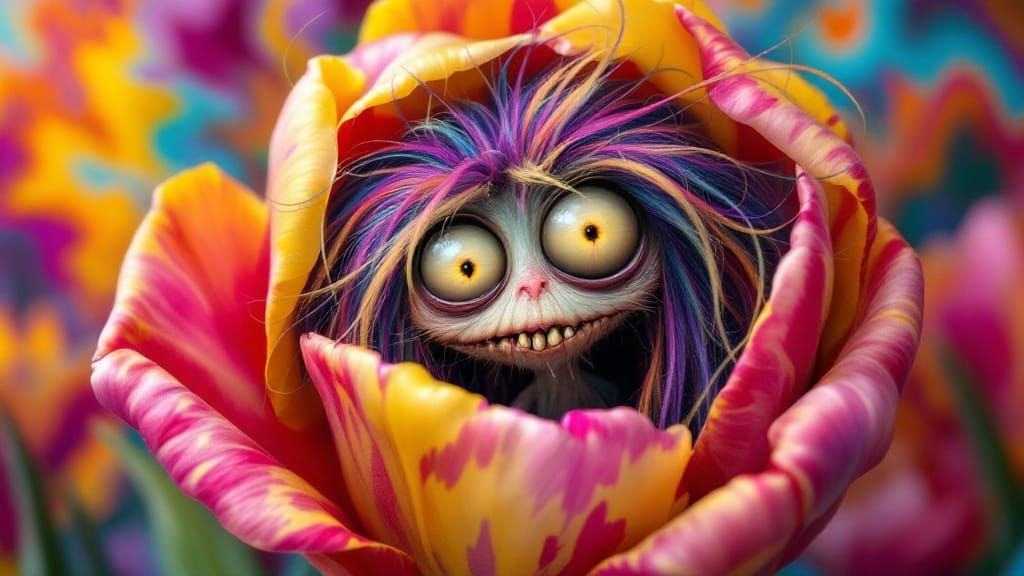 Whimsical Tulip Creatures