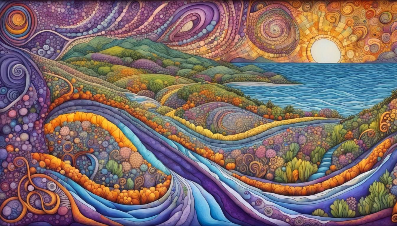 Fractal Path to Happy: Quantum Zentangle of Life