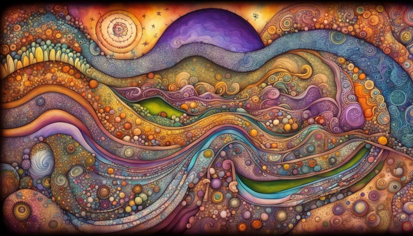 Fractal Path to Happiness: Quantum Zentangle Design