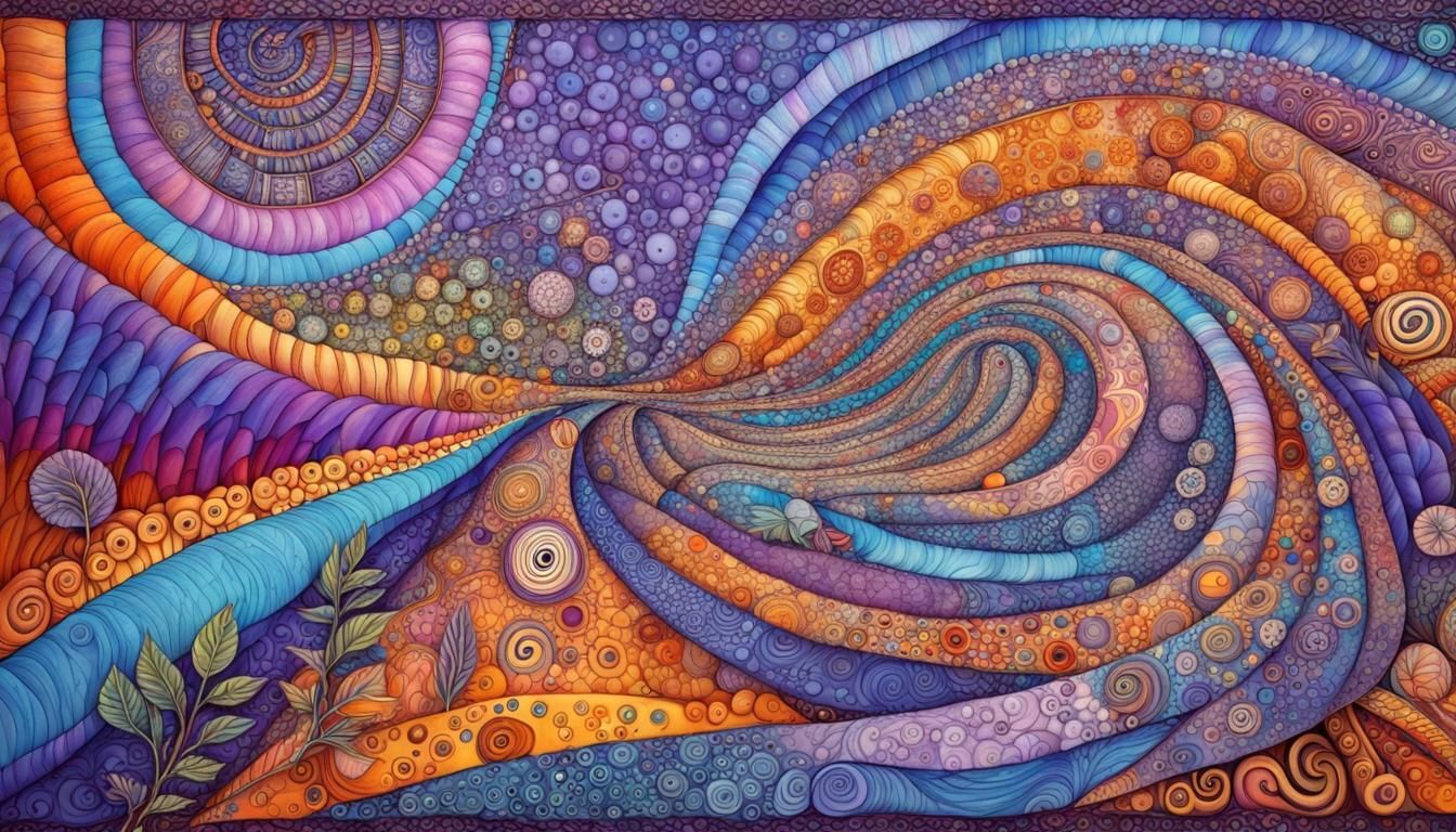 Fractal Map to Happiness: Quantum Zentangle Design