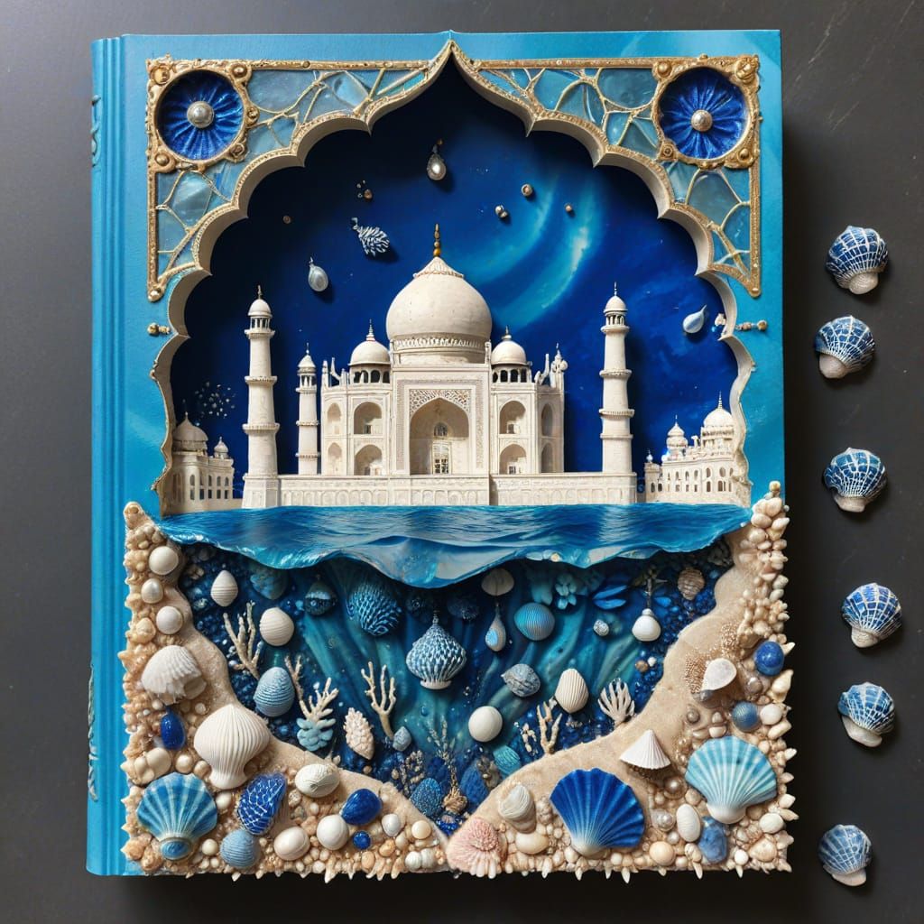 Taj Mahal Wreckage in a Blue Ocean Paradise