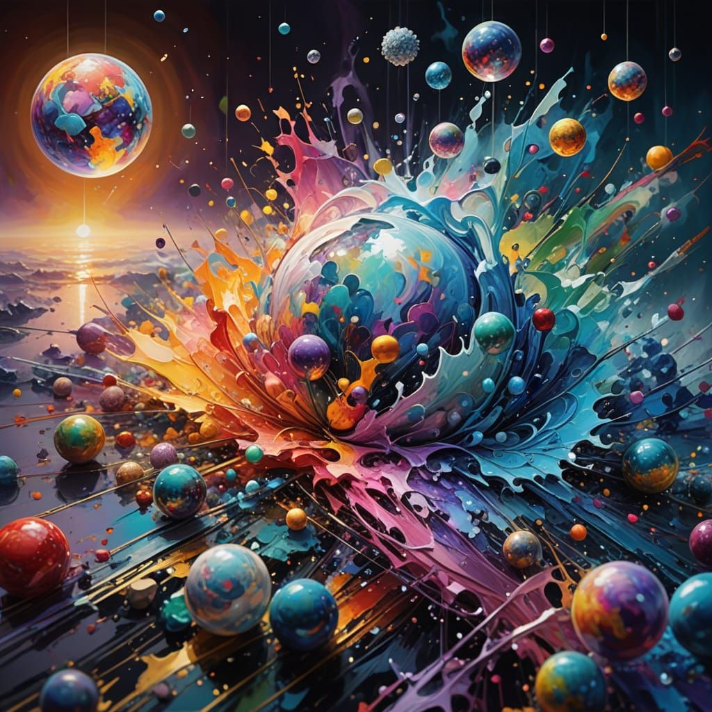 Abstract Artwork Symbolizing Perfection and Brilliance