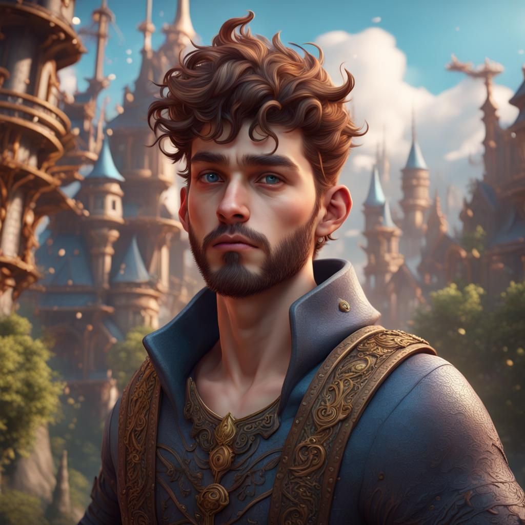 Detailed Digital Painting of a Cute Guy