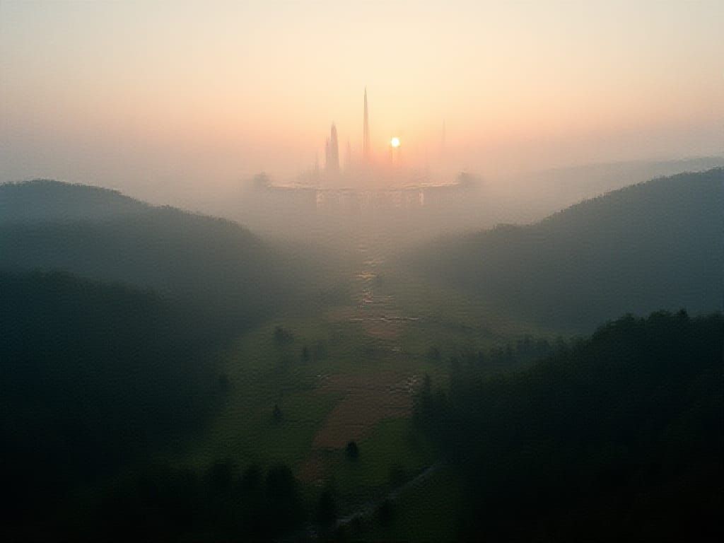 Surreal Futuristic Utopia Emerges from the Forest