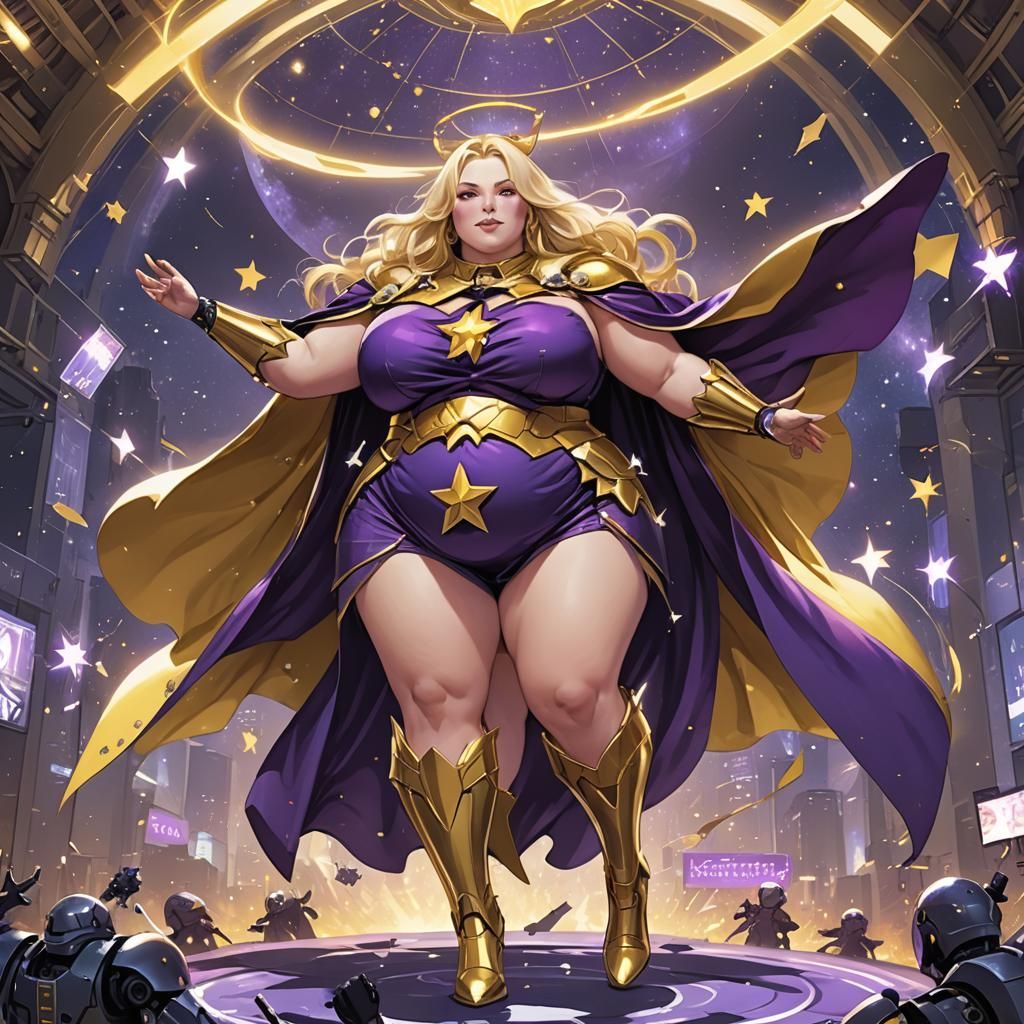 Plus-Size Supergoddess Aria Causes Angels to Fall
