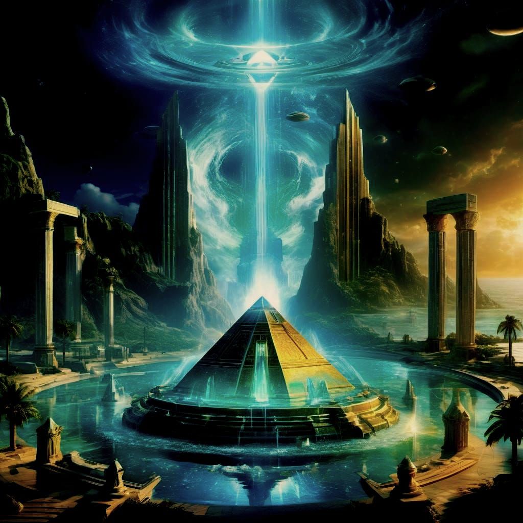 Atlantis Golden Age Temple: Emerald Pyramid of Healing