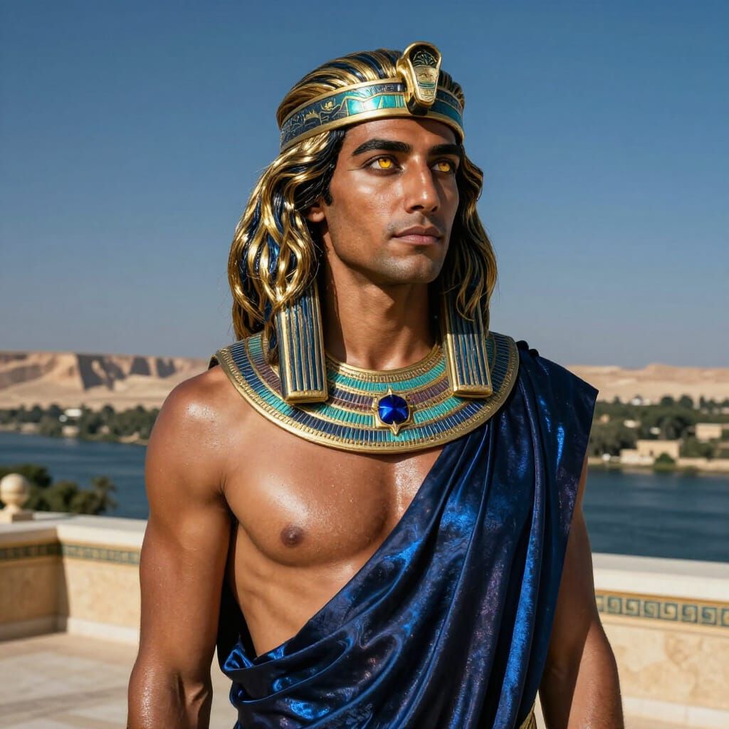 Ancient Man of Mystery in Photorealistic Portrait