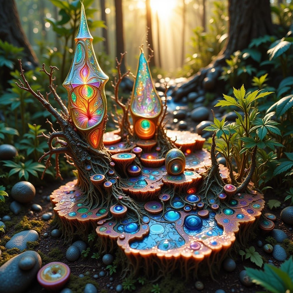 Enchanted Forest: 3D Intricate Pagan Ceremony