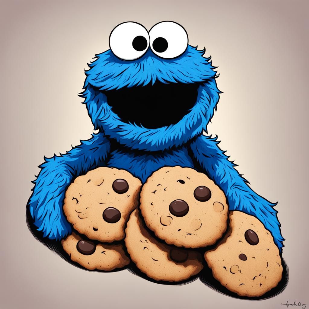 Cookie Monster Illustration