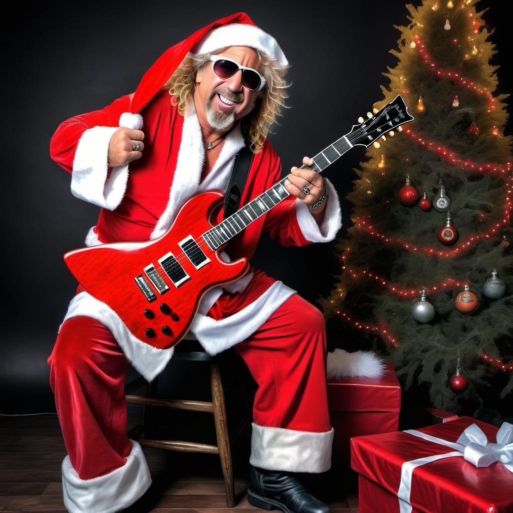 Sammy Hagar as Rock and Roll Santa in HDR
