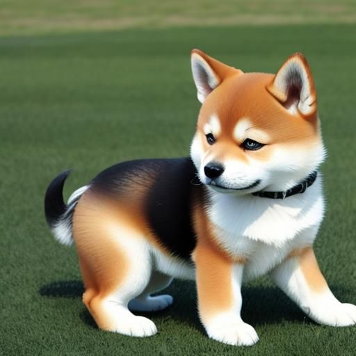 Shiba Inu Puppy Generated by AI