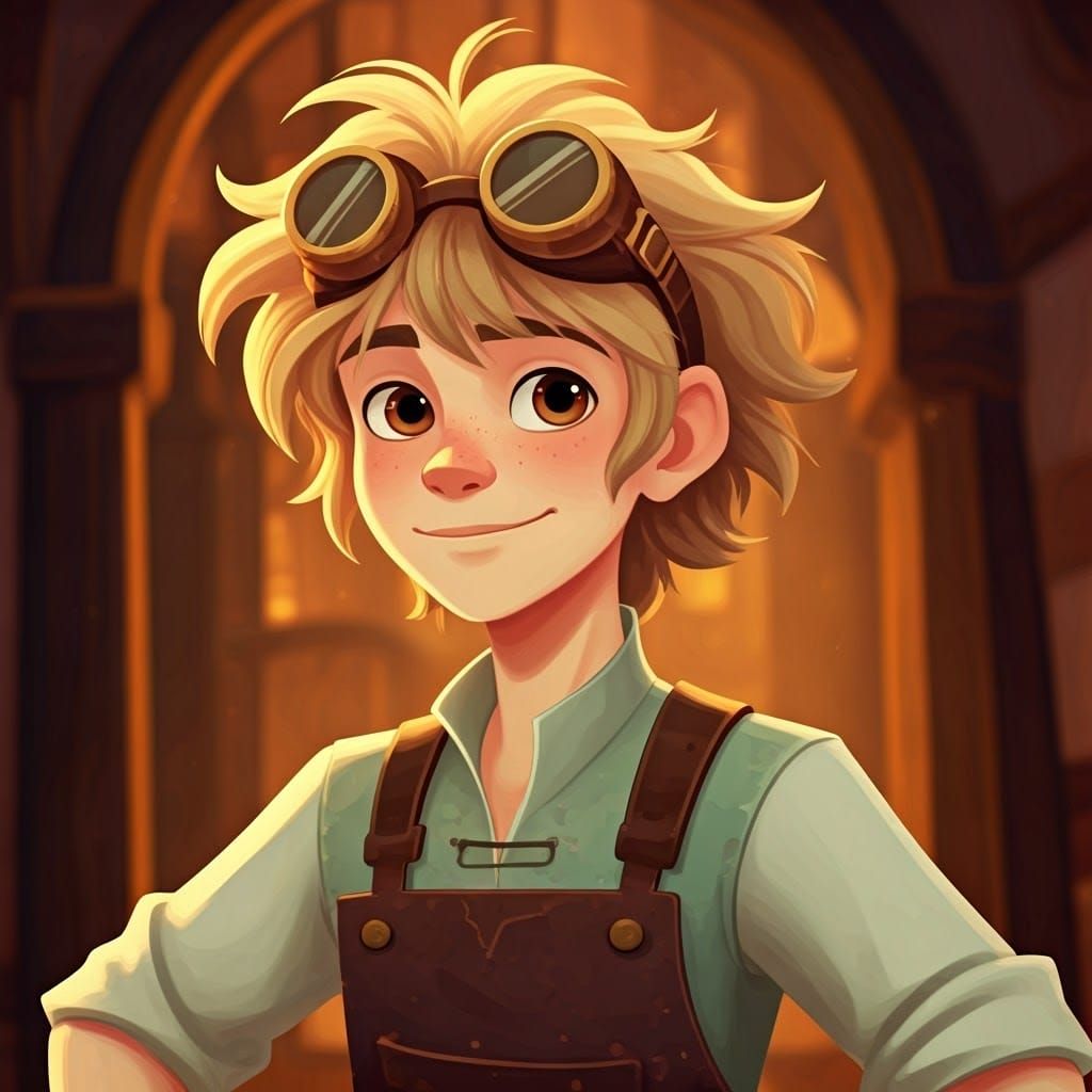 Varian the Alchemist in Tangled Animated Style