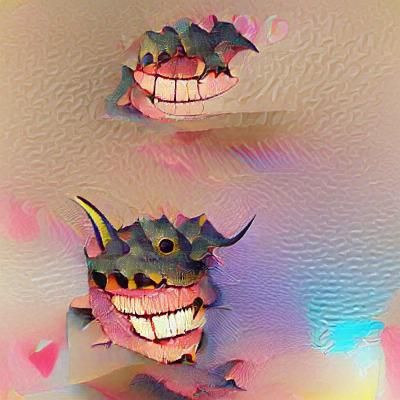 Stylized Cacodemon Cartoon Character Design