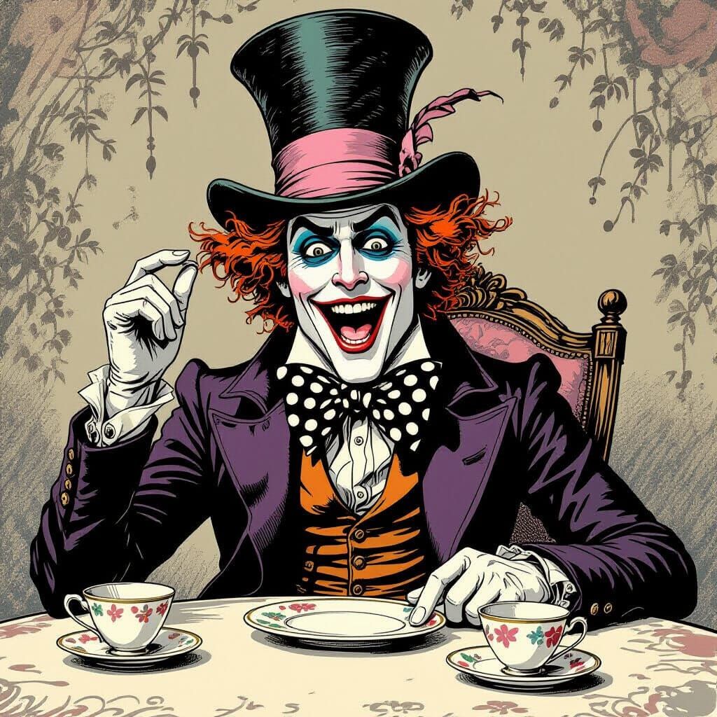 Mad Hatter's Dramatic Tea Party