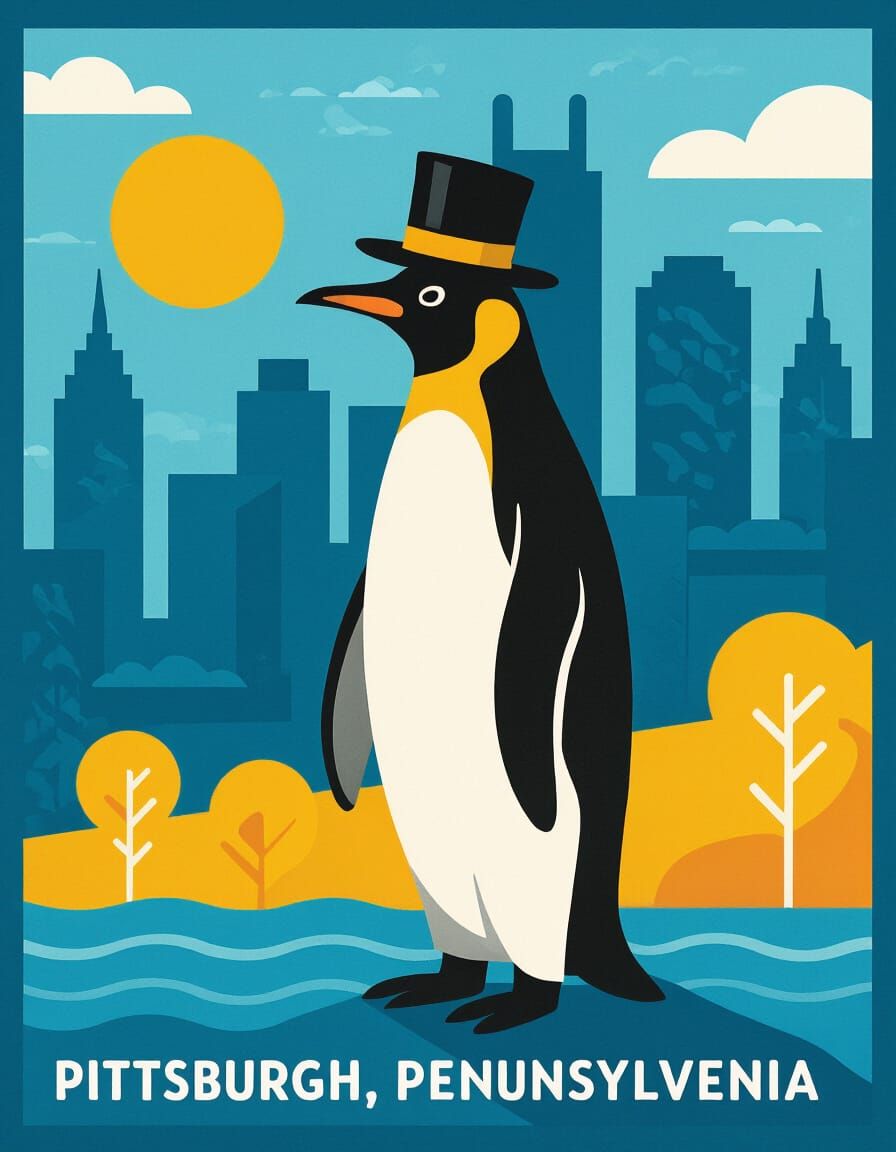 Historically Accurate Penguin from Pittsburgh, Pennsylvania
