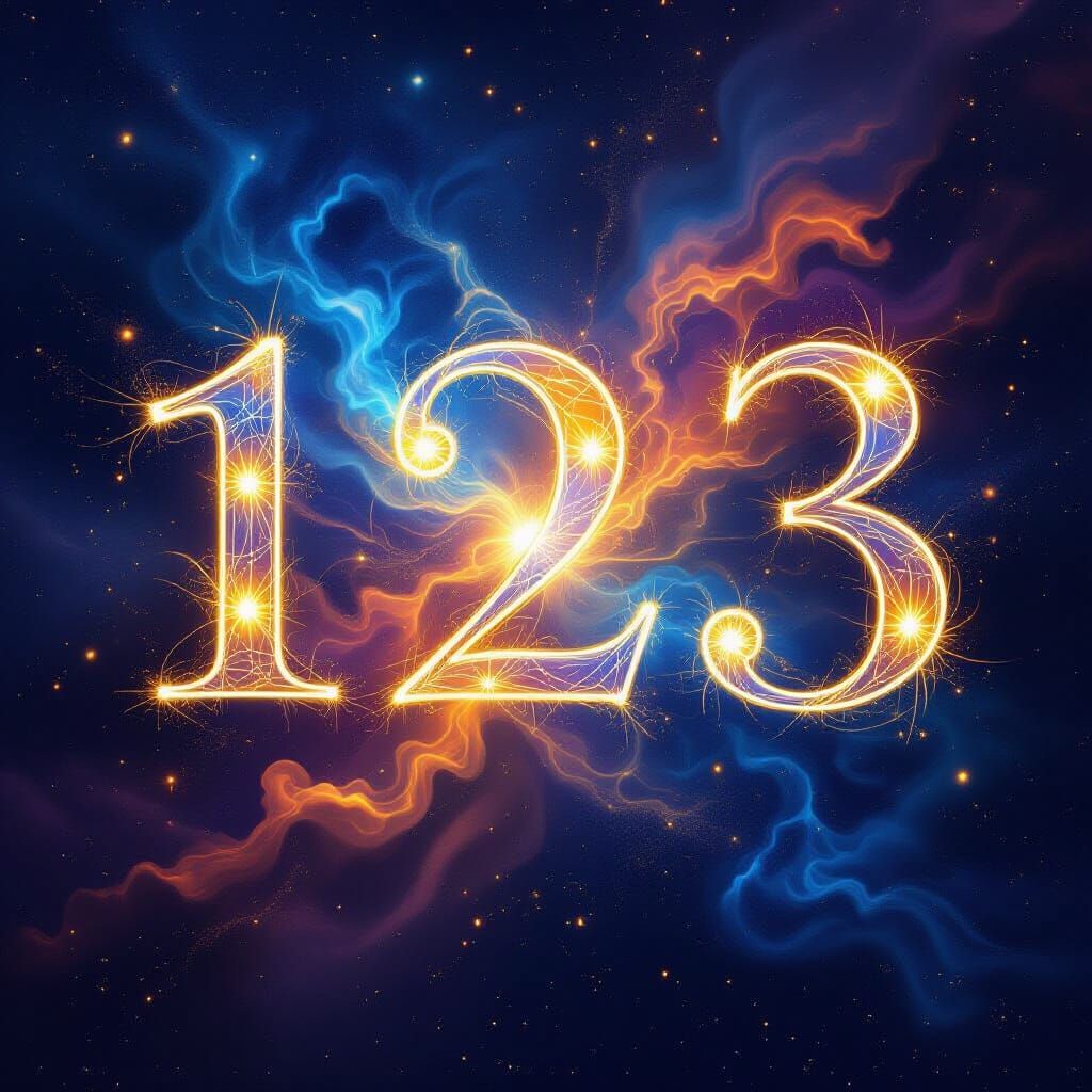 Celestial Numerology Master Numbers 11, 22, 33 Art