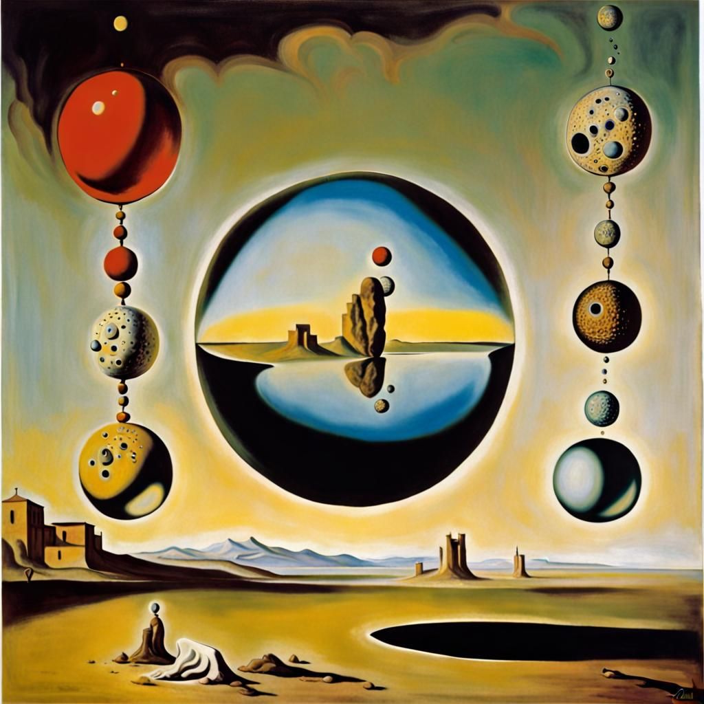 Image Of Orbs  --   Salvador Dali Style