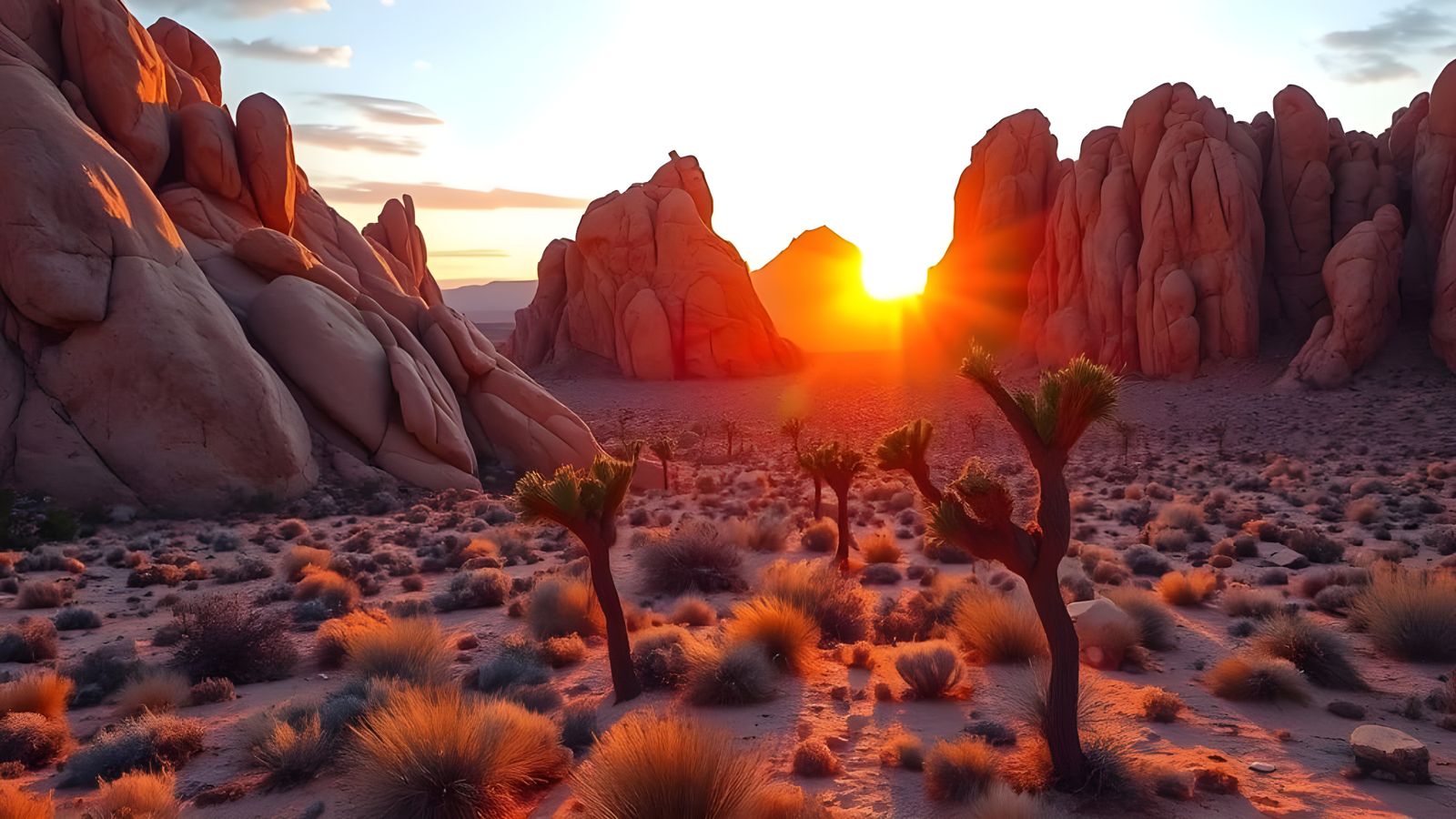 Joshua Tree National Park Sunrise Landscape