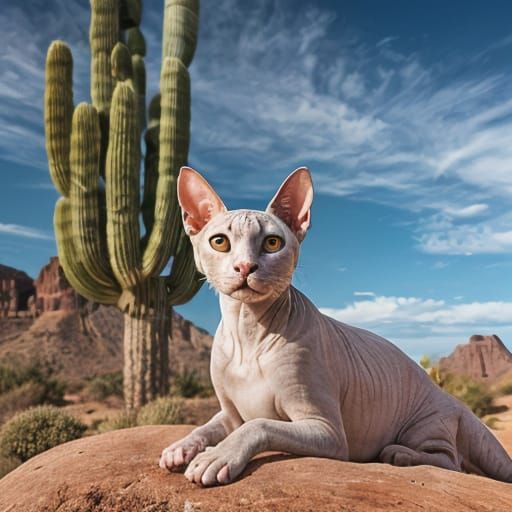 Horus the Sphynx Cat