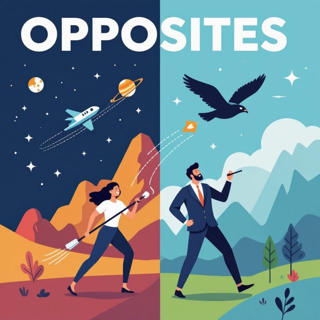 AI Generated Concept of Opposites