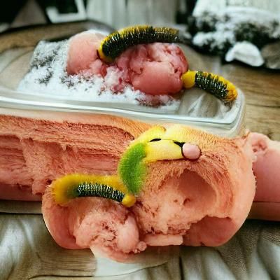 Caterpillar Sorbet: An AI-Generated Dessert