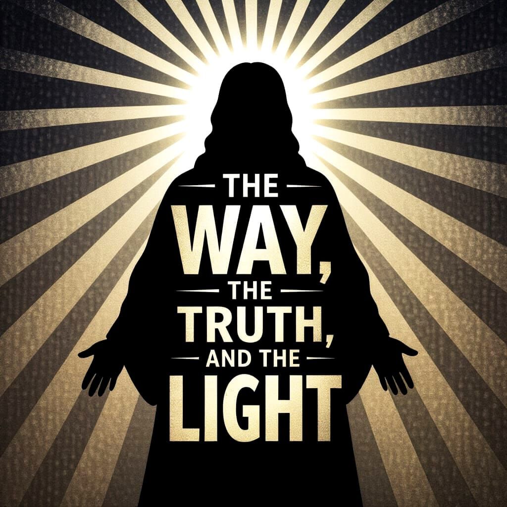 Illuminated Silhouette of Jesus Christ