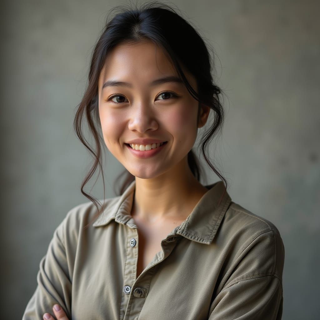 Simple AI Generated Portrait