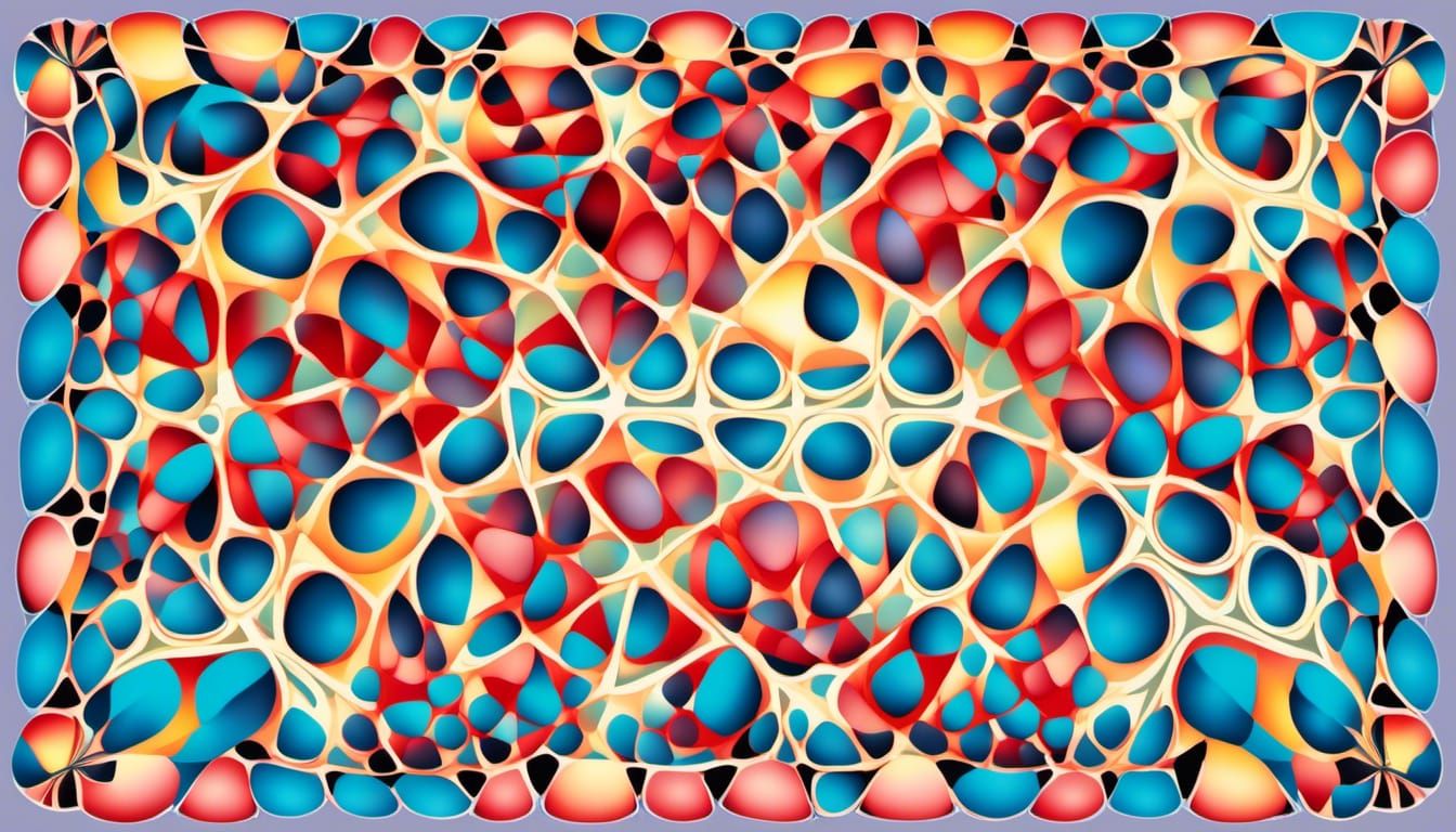 AI Cubist Masterpiece: Derangement in Geometric Glows