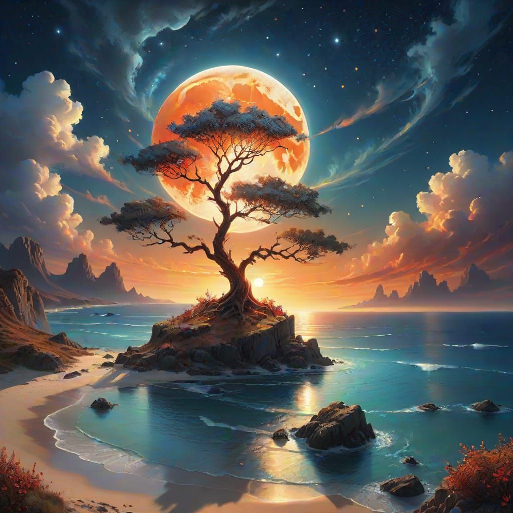 Surreal Edge of the World in Cosmic Wonder