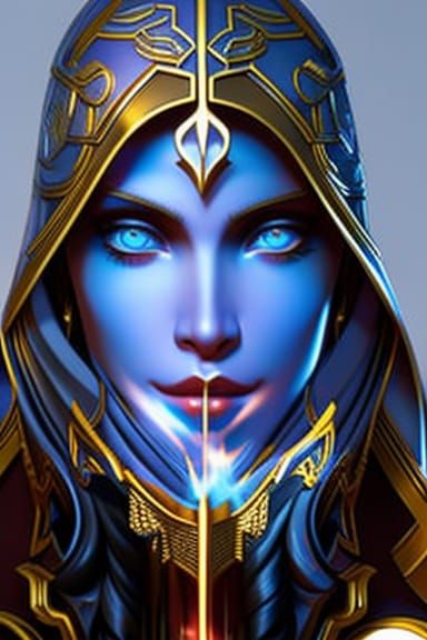 Cubist Portrait in Expressionist Impasto Style