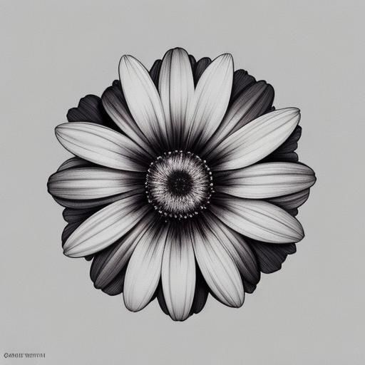 Surreal Flower with Teeth and Eyes