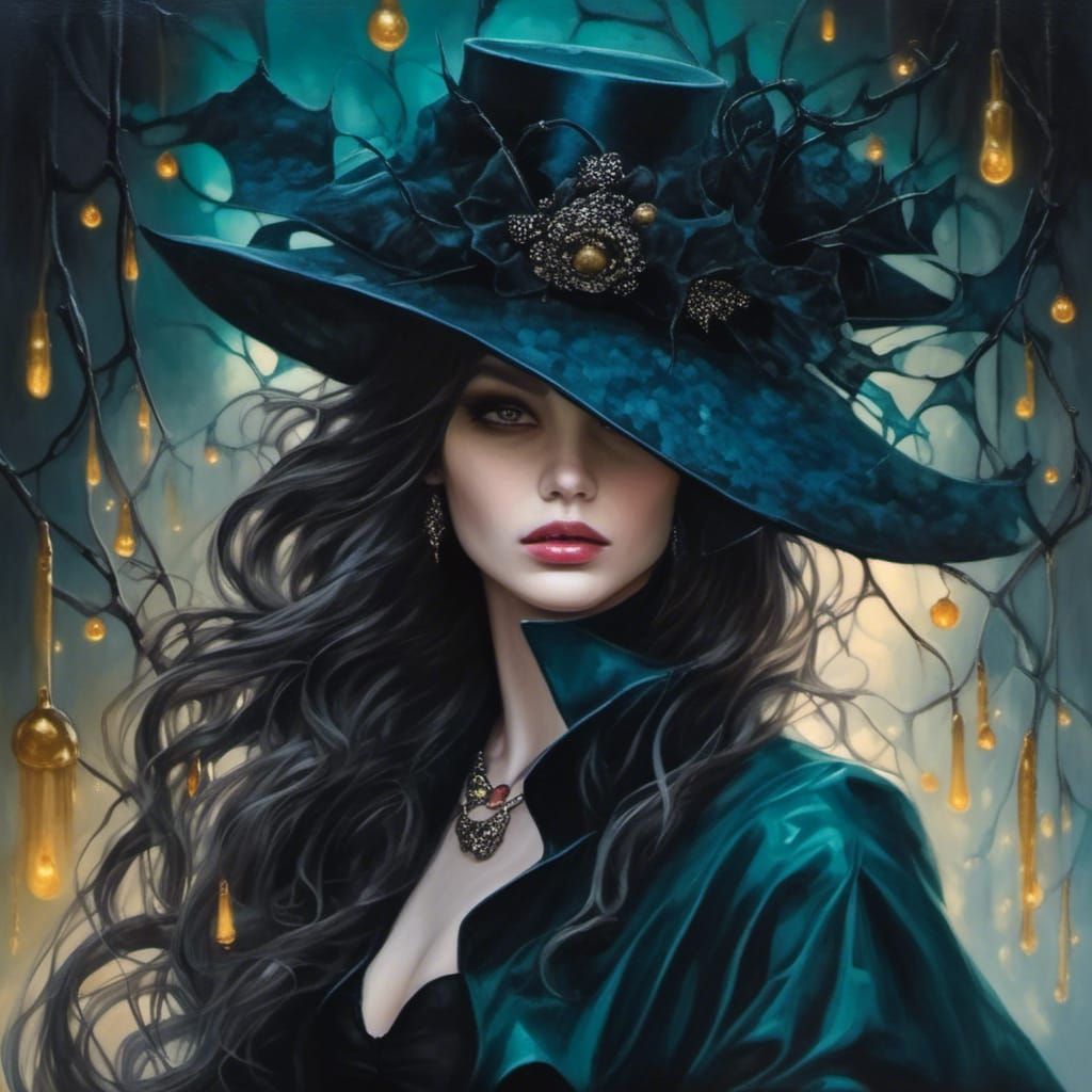 Gothic Plague Doctor with Ravens in Dark Fantasy Style