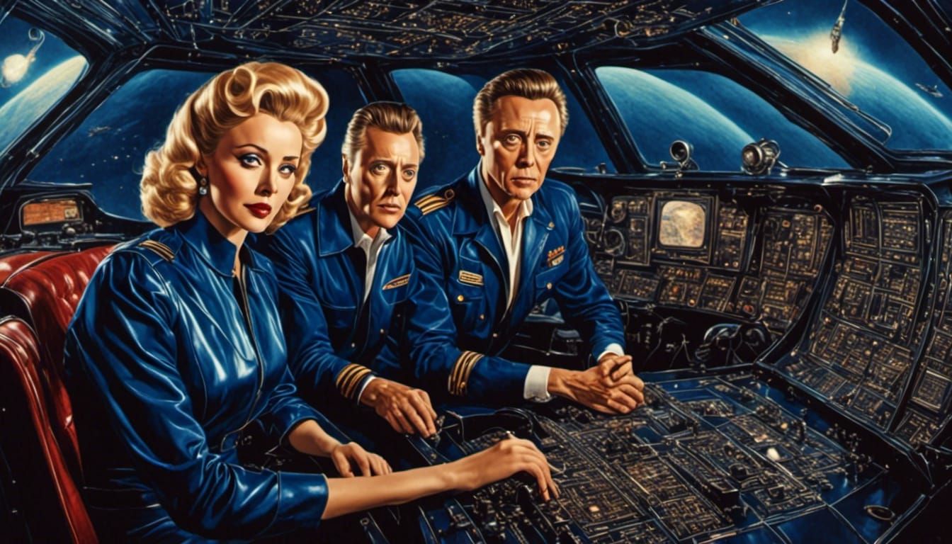 Christopher Walken in Retro Rockabilly Spaceship