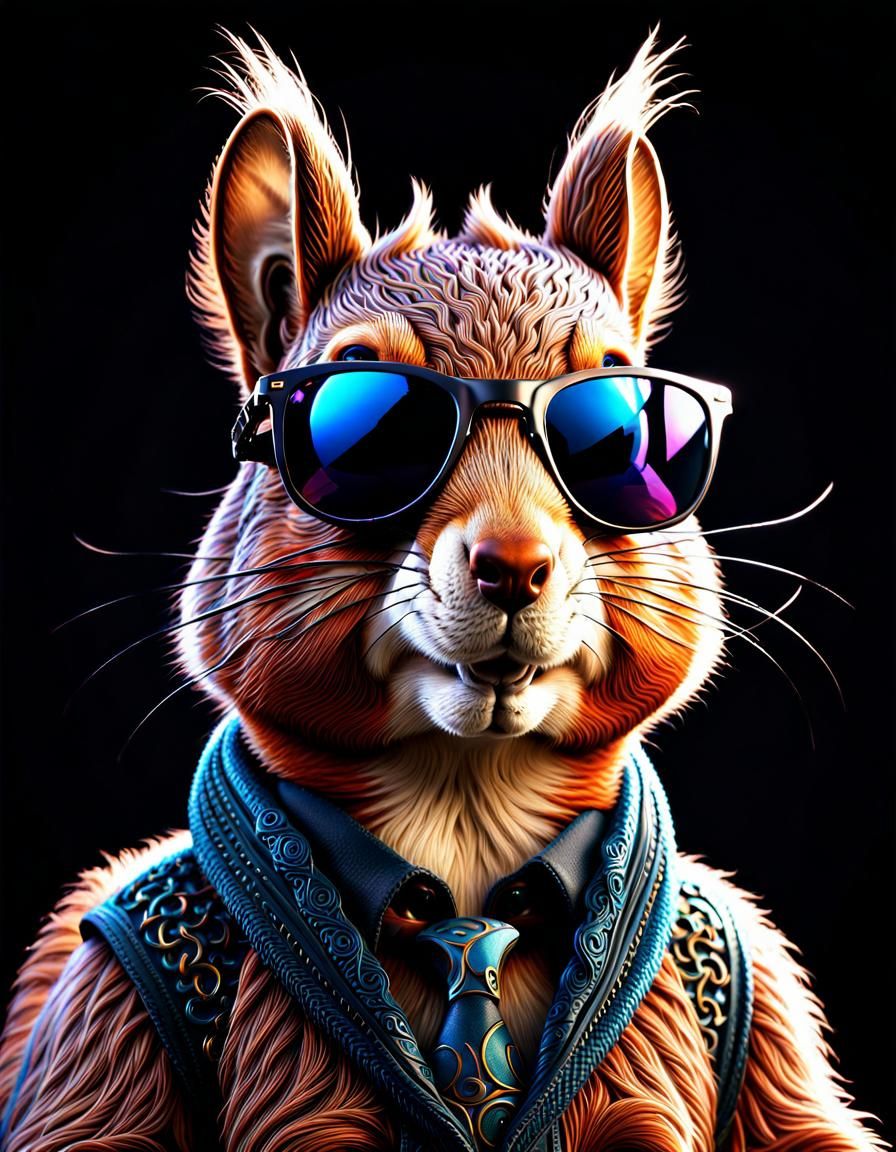 squirrel hipster