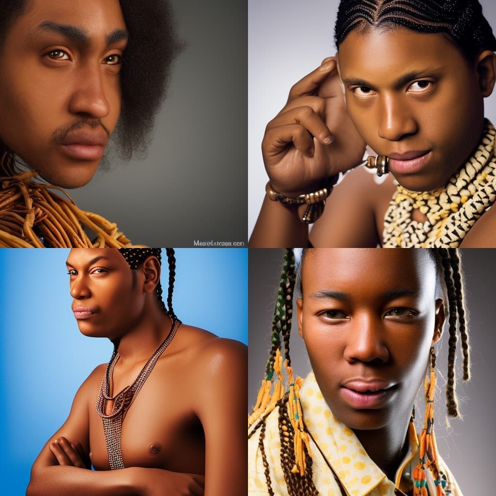 Cornrows in a Professional Portrait Photography Style