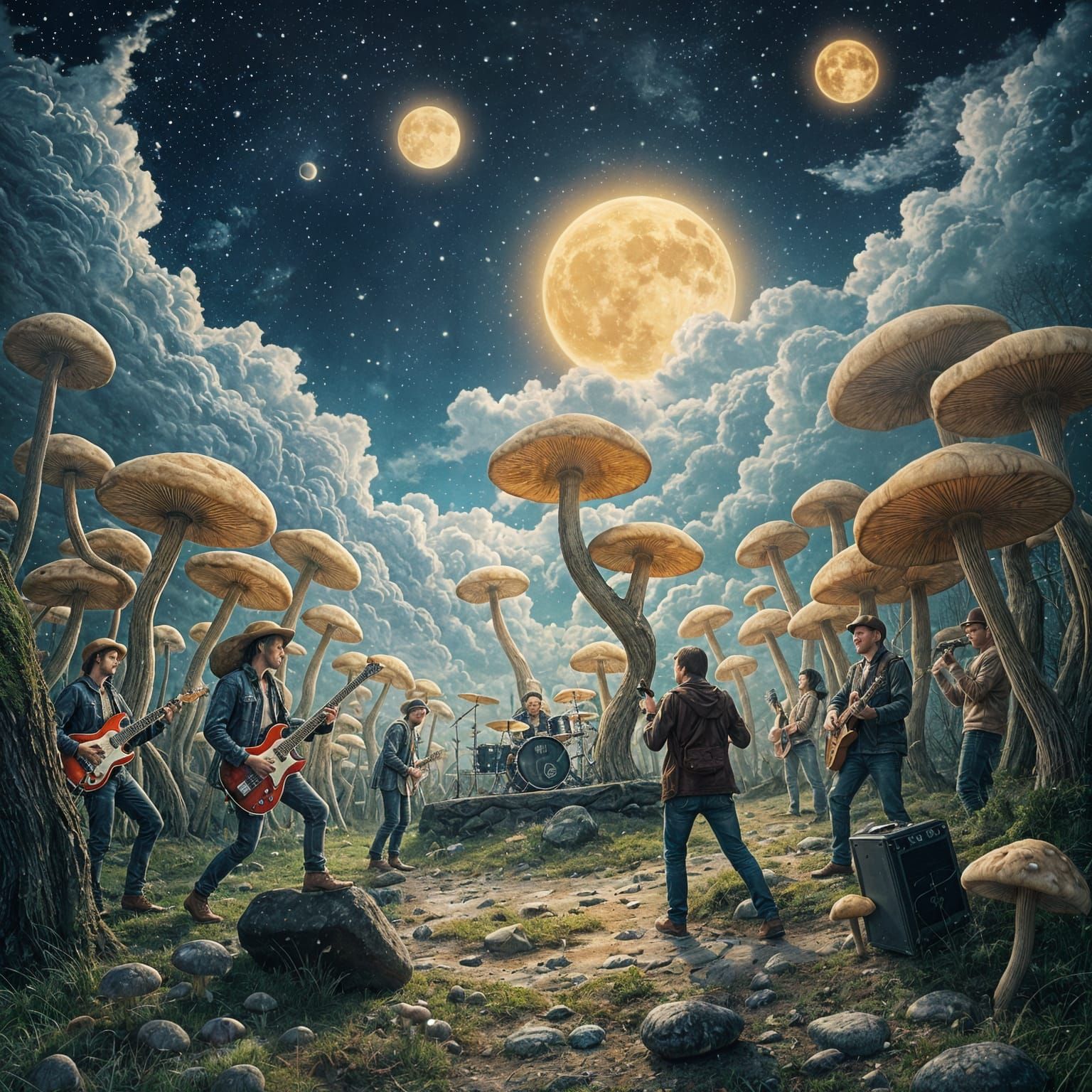 Frozen Rock Concert in Enchanted Mushroom Glade