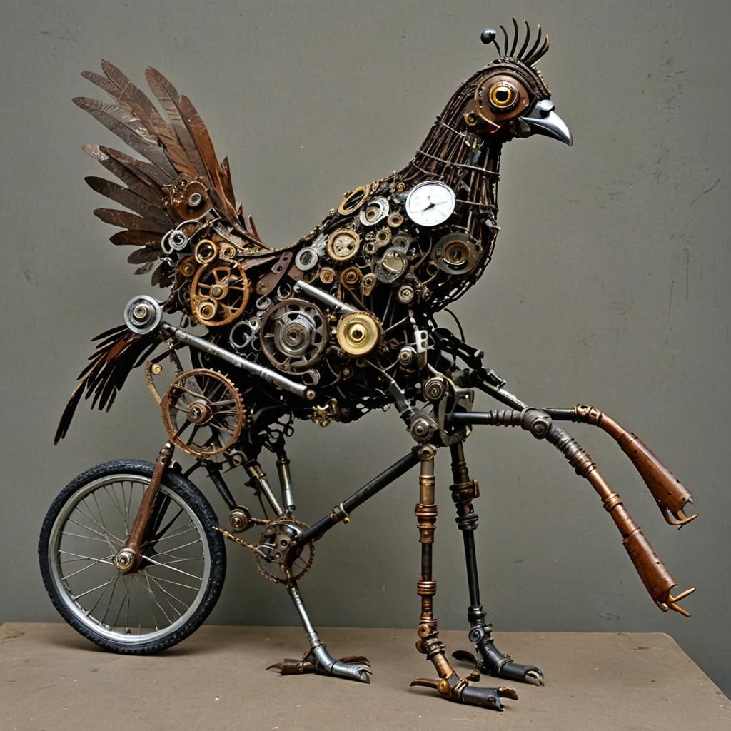 Fantastic Animal Assembly: Technique: Sculpture with found o...