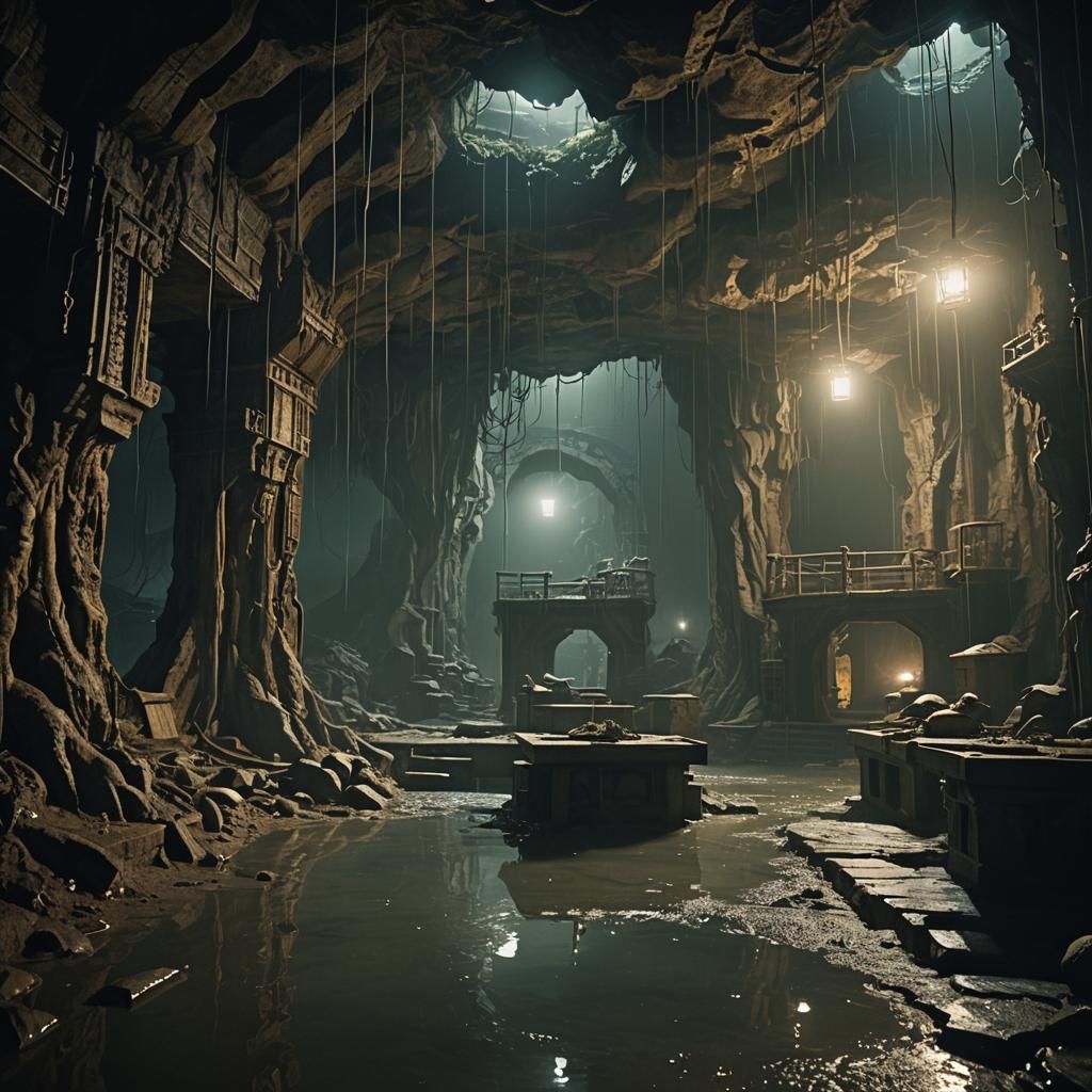 Dramatic Subterranean Sanctuary Offers Refuge on Stormy Nigh...