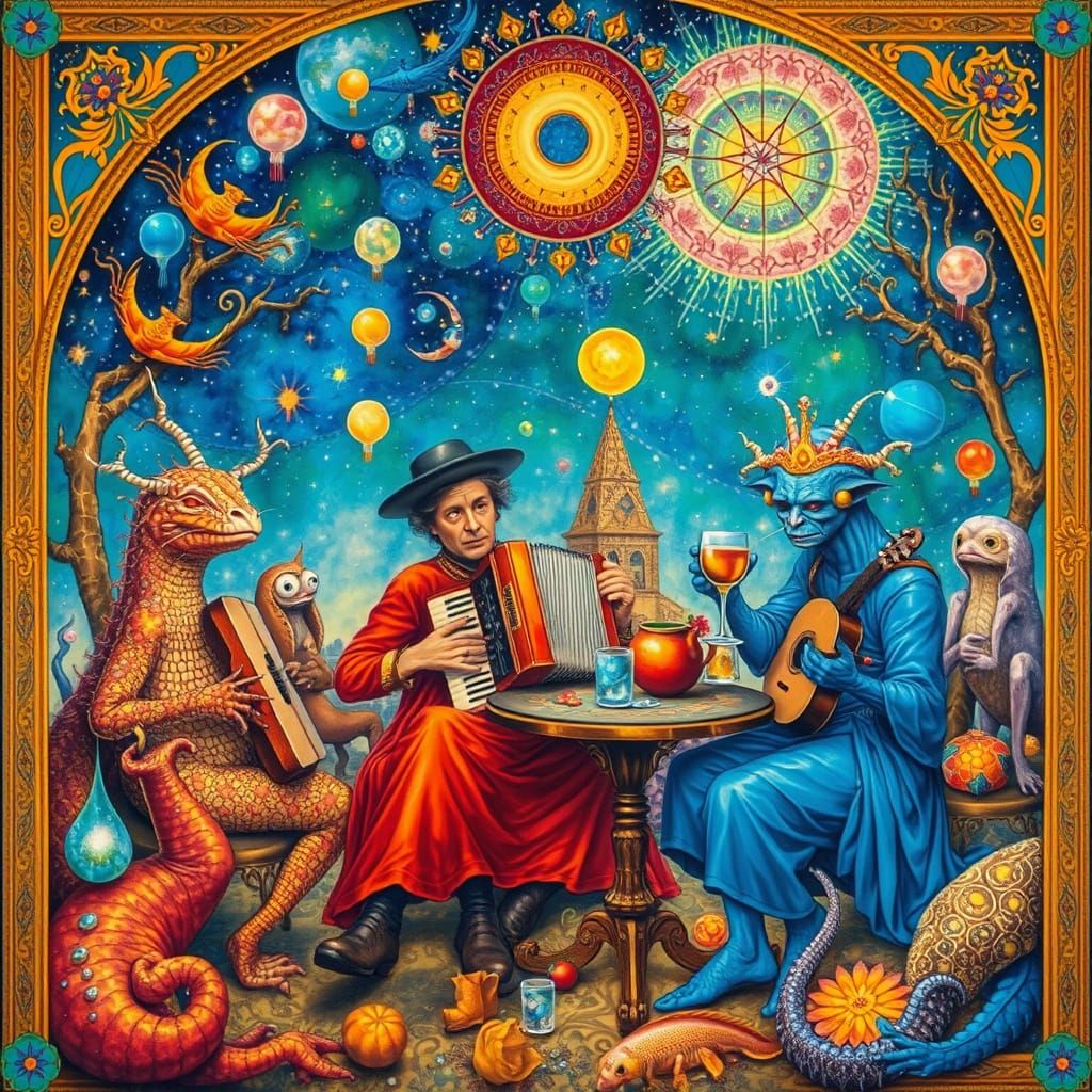 Psychedelic Utopia: A Maximalist, Surreal Scene