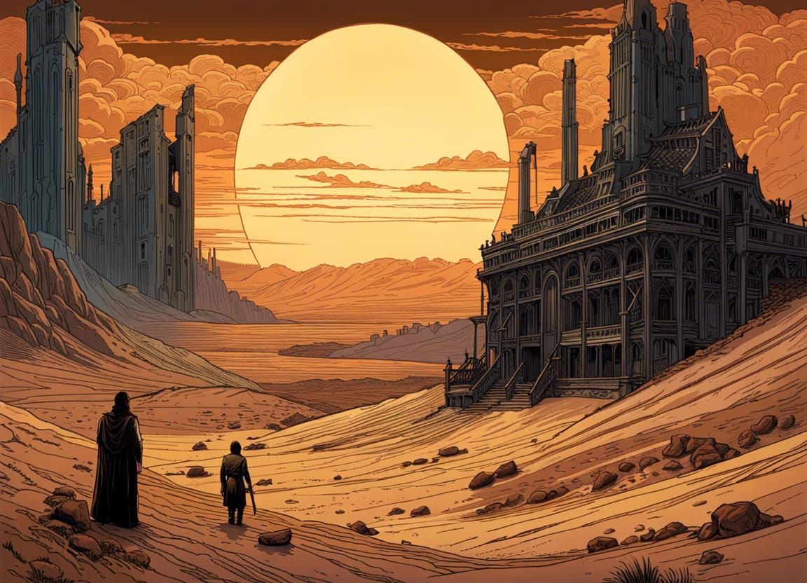 Nuclear Wasteland in Delicate Digital Painting Style